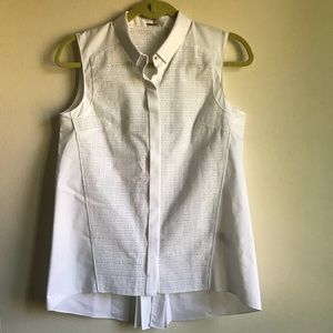 NWT Elie Tahari white tank top XS E304J505